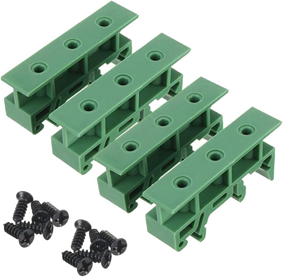 Sysly 2 Sets PCB DIN Rail Mounting Adapter Circuit Board Mounting