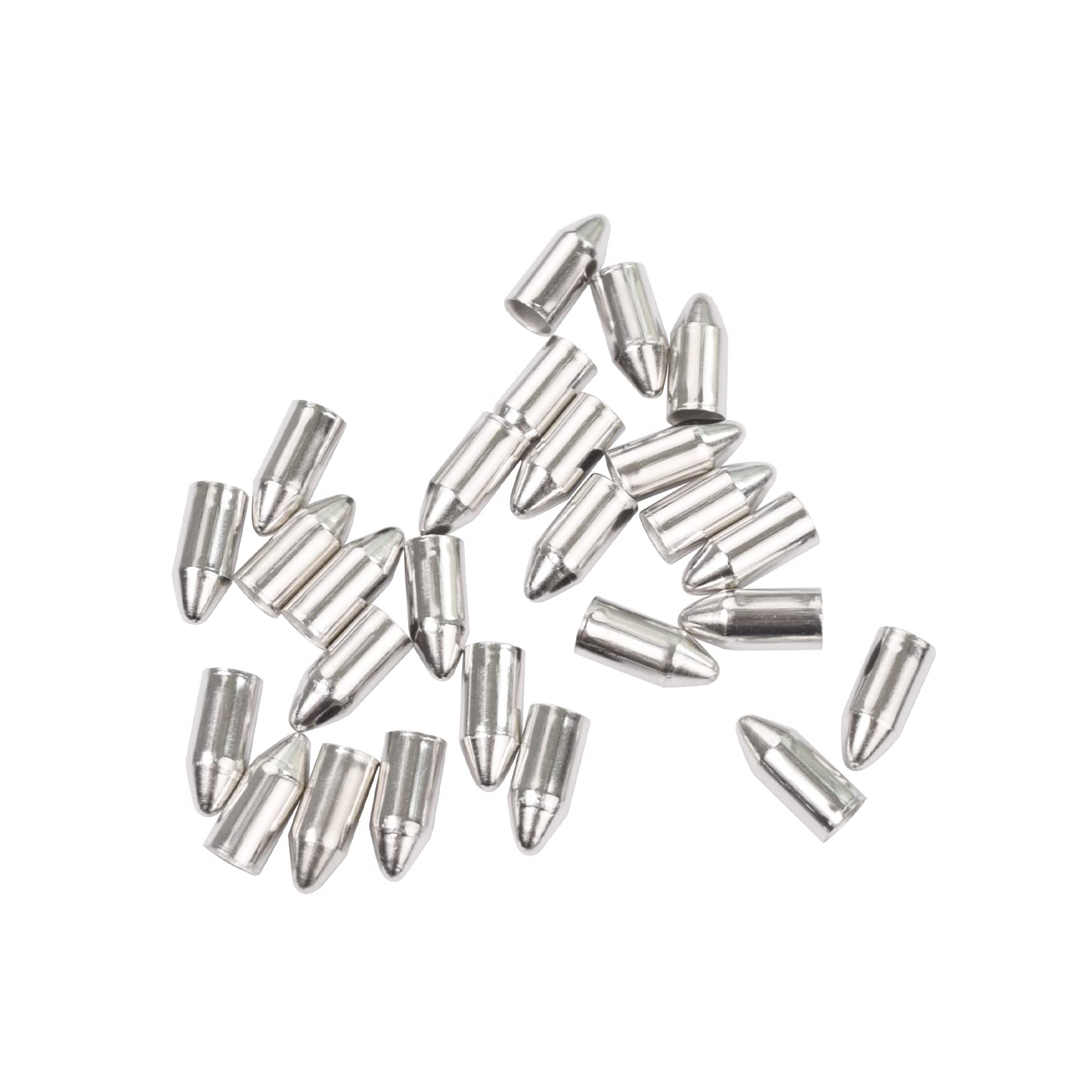 24 Punte Per Tiro Con L'Arco ID 7mm | Punte Da Campo In Acciaio Inox 8mm OD | Ricambio Per Frecce Da Tiro E Pratica