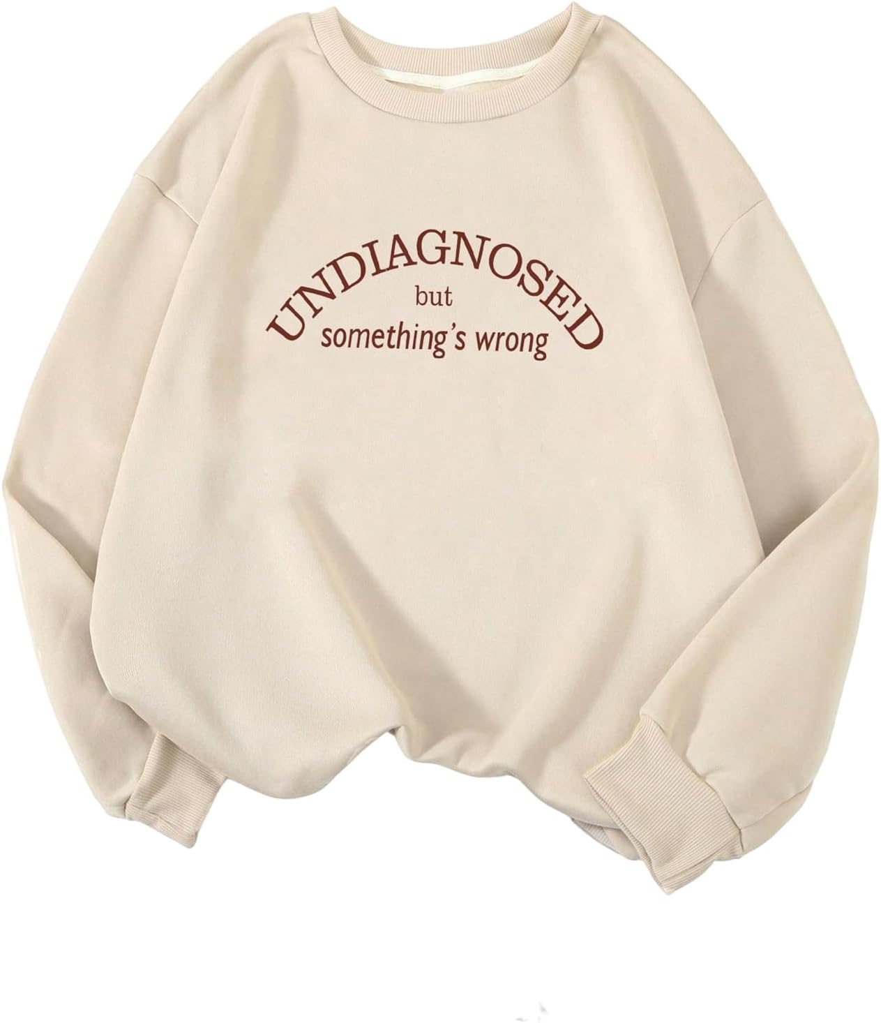 SHENHE Women's Fall Crewneck Sweatshirt Graphic Funny Saying Long Sleeve Sweatshirt Pullover