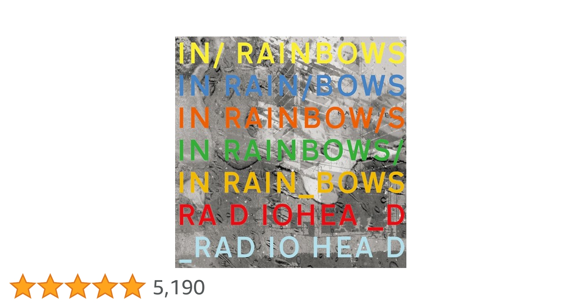 Radiohead In Rainbows 2枚組レコード Amazon.co.jp: イン・レインボウズ(2枚組): ミュージック