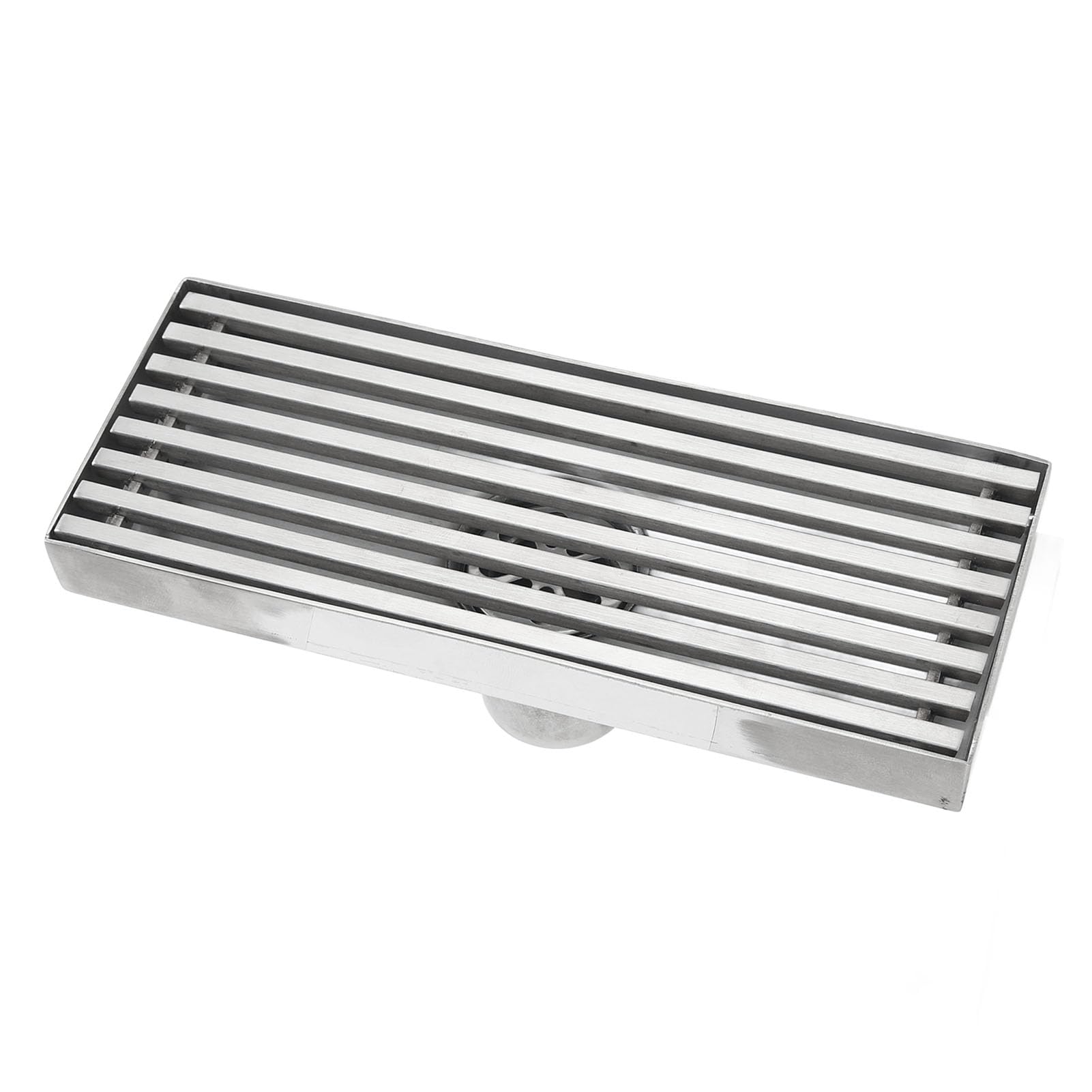 Desagüe de Ducha Lineal, desagüe de Ducha Lineal de Acero Inoxidable, desagüe de Suelo Rectangular para baño, balcón, 20 x 8 cm, colador de desagüe.