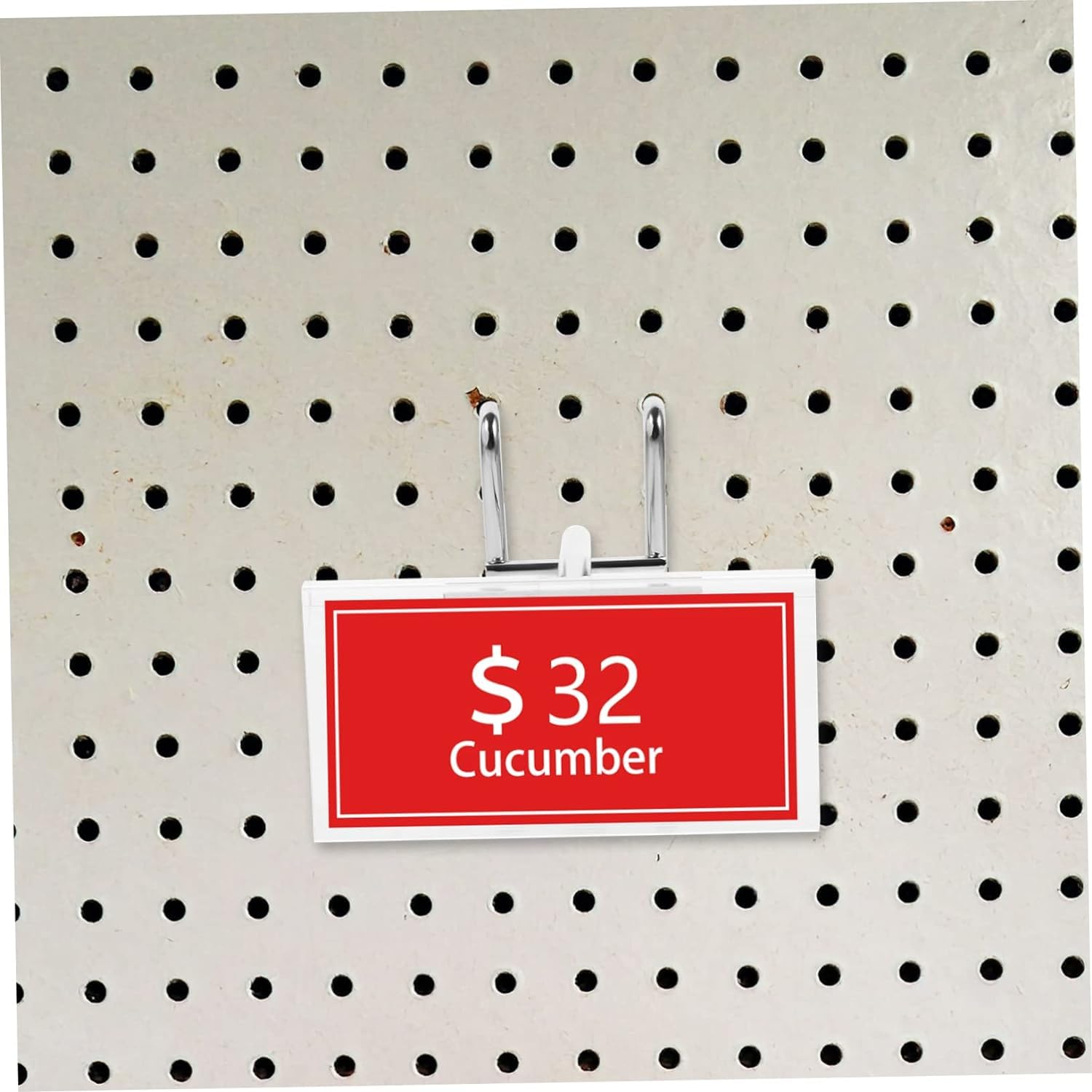 Stecktafel-Haken, 10 Stück, Nageltafel-Haken, Metall-Stecktafel-Metallhaken, robuste Regalhalterungen, Eisen-Stecktafel-Haken, Stecktafel-Organizer, Ersatz-Stecktafel-Haken, Stahl-Silber-Haken for gew