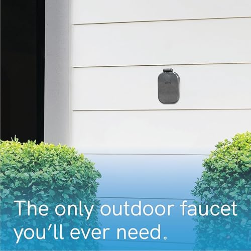 Miniatura 2 de Aquor House Hydrant V2+ - Grifo de jardín para exteriores que no genera escarcha, con conexión rápida y antisifón, 6pulgadas, polímero gris pizarra