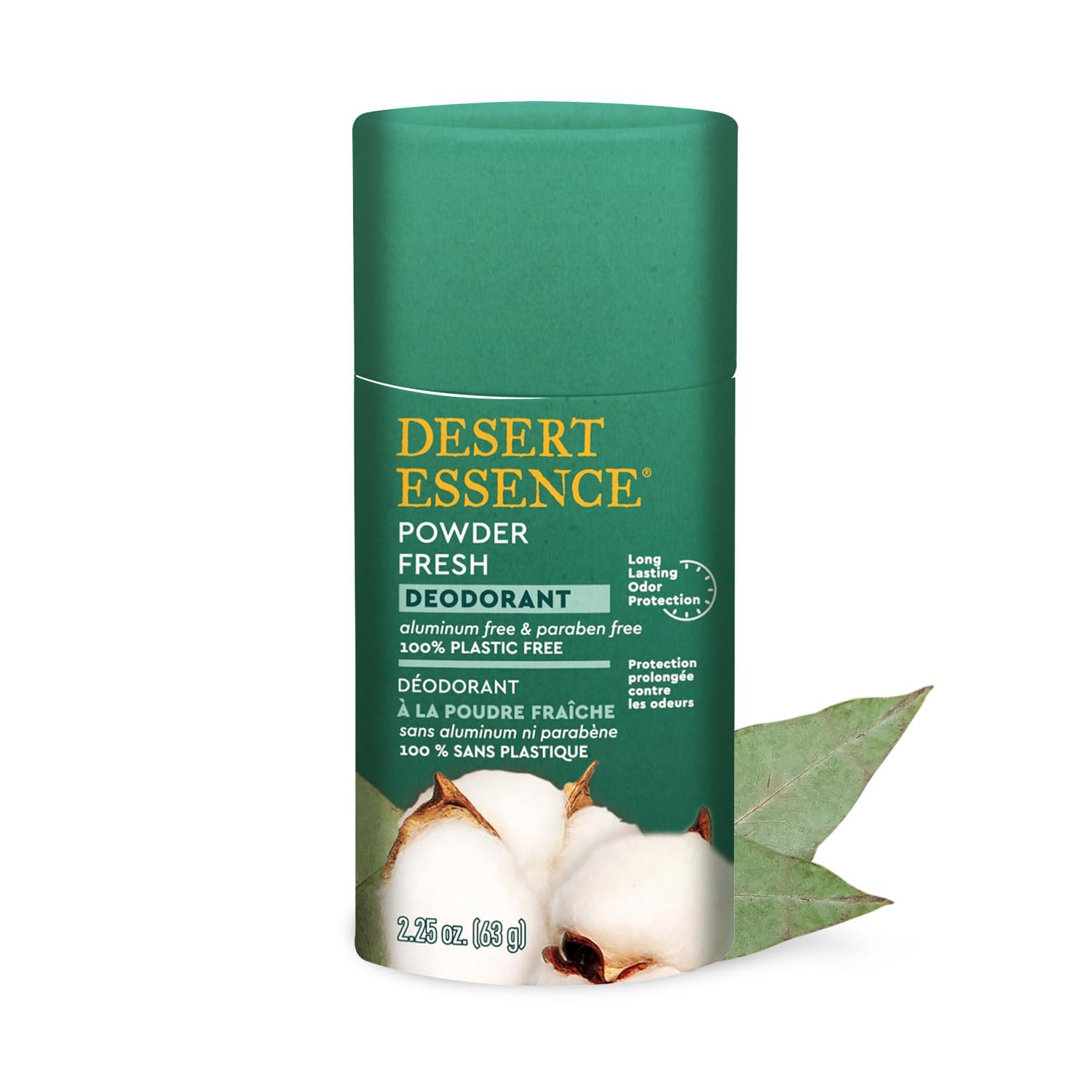 Desert Essence - Dezodorant w proszku o świeżym zapachu - 63 g - Zestaw 3 sztuk