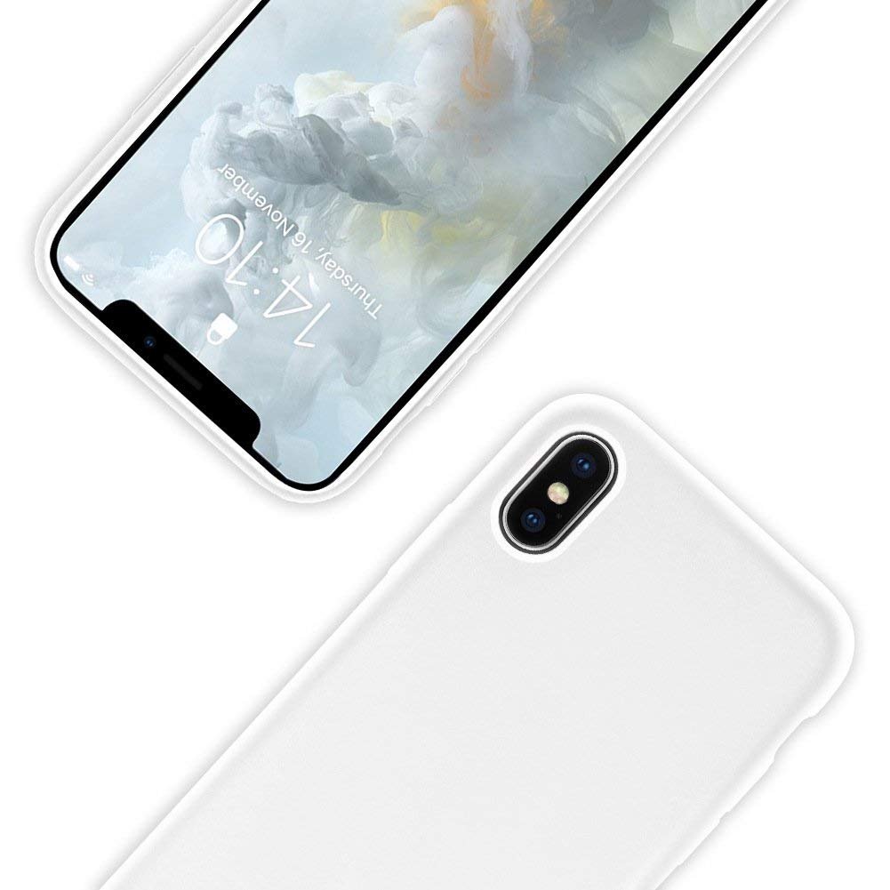 IPhone XS / X H&uuml;lle AVANA Schutzh&uuml;lle Black Silikon TPU Slim Case Matt Schwarz E