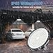 TOPAUBUB 100W High Bay LED Light 10 Pack, 15000LM High Bay LED Shop Lights with 6.56FT Cable US Plug, 11.8in Metal Chain, Driver, 6500K IP65 UFO Commercial Bay Lighting for Warehouse Shop Gym