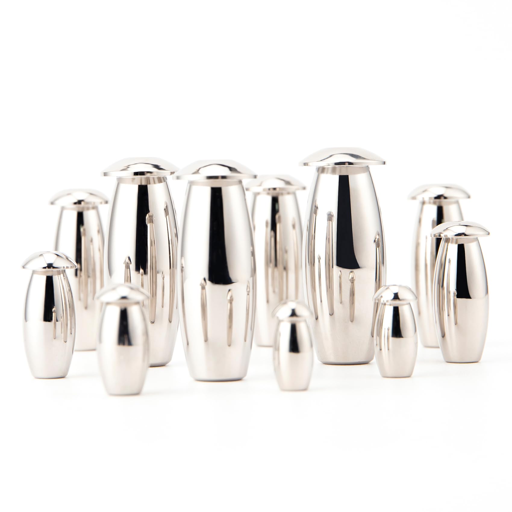 11 Größen Edelstahl Harnröhren Dilatator Mit Kappe Hohl Penis Plug Kugel Dilator Katheter Sounding Penis Stick Für Männer Harnröhren Stimulation SM Prostata Masturbation Sex Toys,Silber,Set