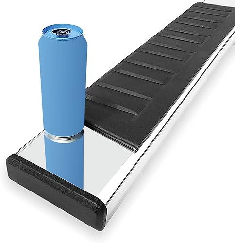 Miniatura 5 de Estribos de 6 pulgadas compatibles con Chevy Silveradogmc Sierra 1500 2007-2018 y 2500hd3500hd Crew Cab 2007-2019 (solo motor de gasolina). Un par