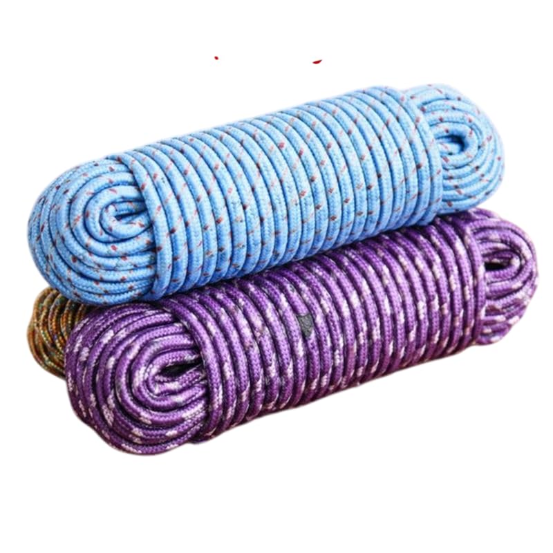 Heavy Duty Multi Purpose Utility Rope Braided Nylon Cord for Camping Outdoor Gardening Home Projects High Strength Paracord Style Clothesline All Weather Resistant (Pack of 2)-image-36