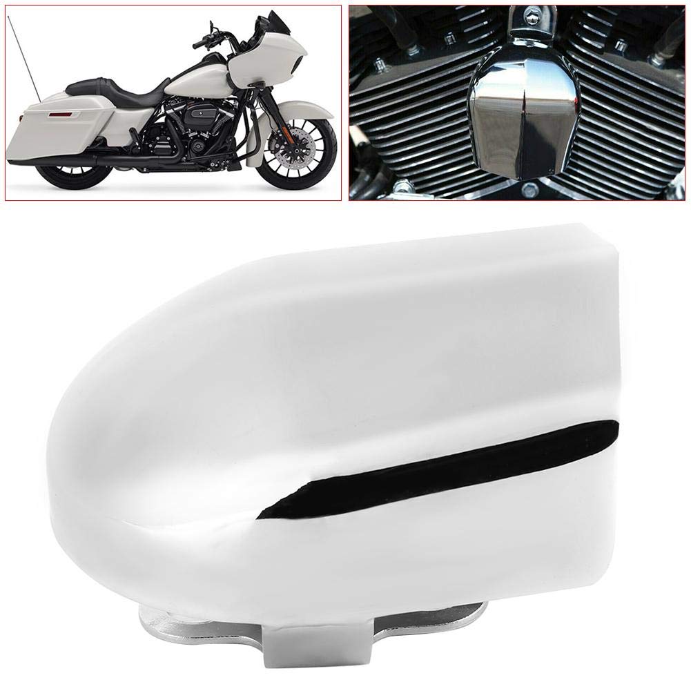 Qiilu Copri clacson per Motocicletta, Copri clacson per Moto di Ricambio per Modelli Touring con avvisatori acustici di Serie 1993-2018(Argento)