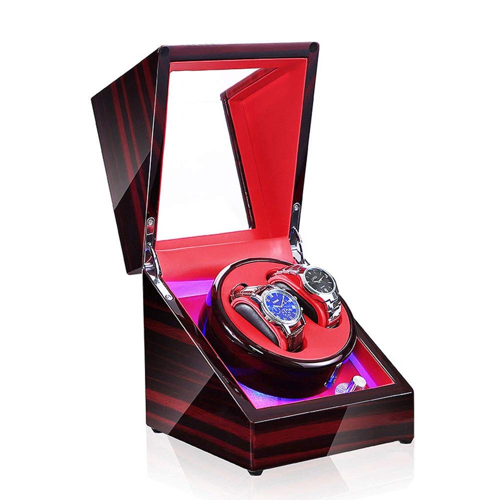CGCSYZ Watch Winder Box, Automatic Winders LED Light Quiet Motor- Available In 5 Styles (C)
