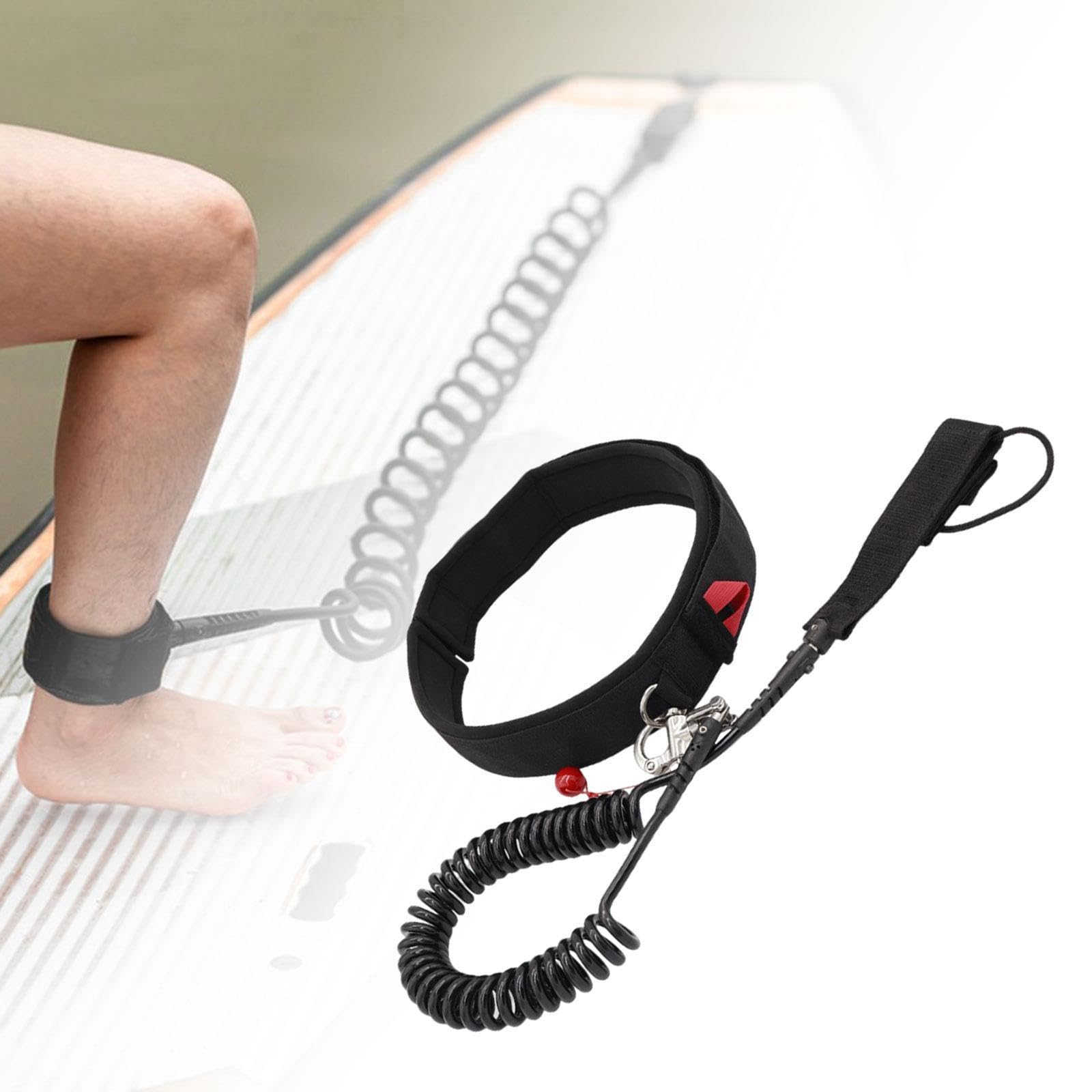 Menolana Surfboard Waist Leash Paddle Board Rope Comfortable 305cm Long 7mm Diameter Surfing Leash Waist Belt for Shortboard Fishboard