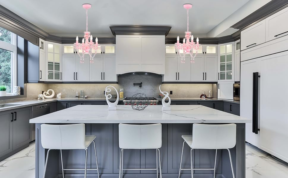 LaLuLa-Mini-Chandelier-with-Acrylic-Crystals-Pink-Chandelier-4-Light-Modern-Chandelier-for-Bedroom