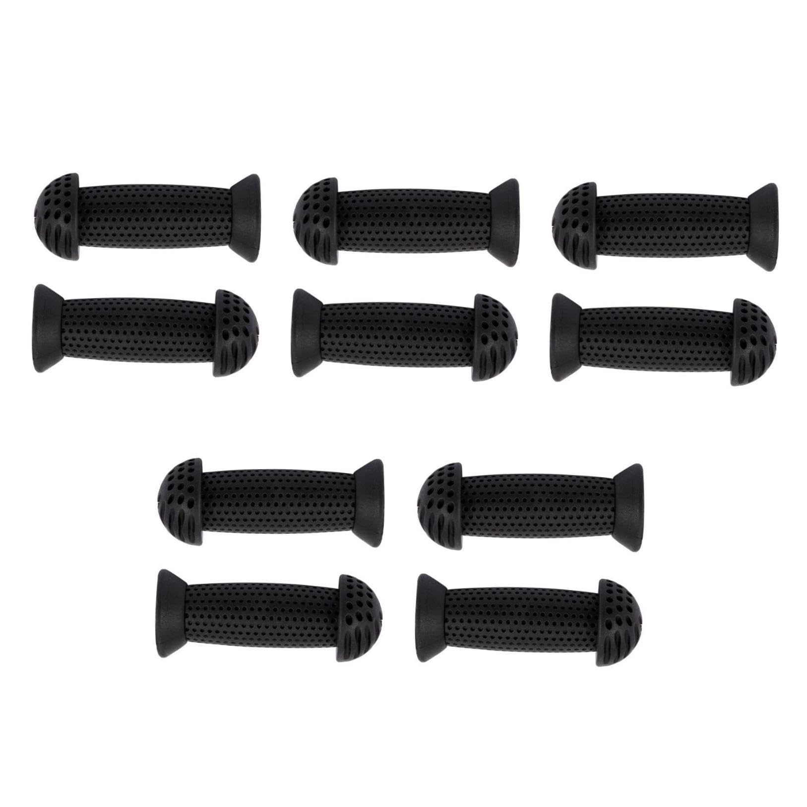 Gatuida Poignée De Vélo Poignées De Guidon De Vélo Accessoires Couvre-guidons Extrémités De Barre Guidoline Vélo Enfants Manchons De Guidon Black Caoutchouc
