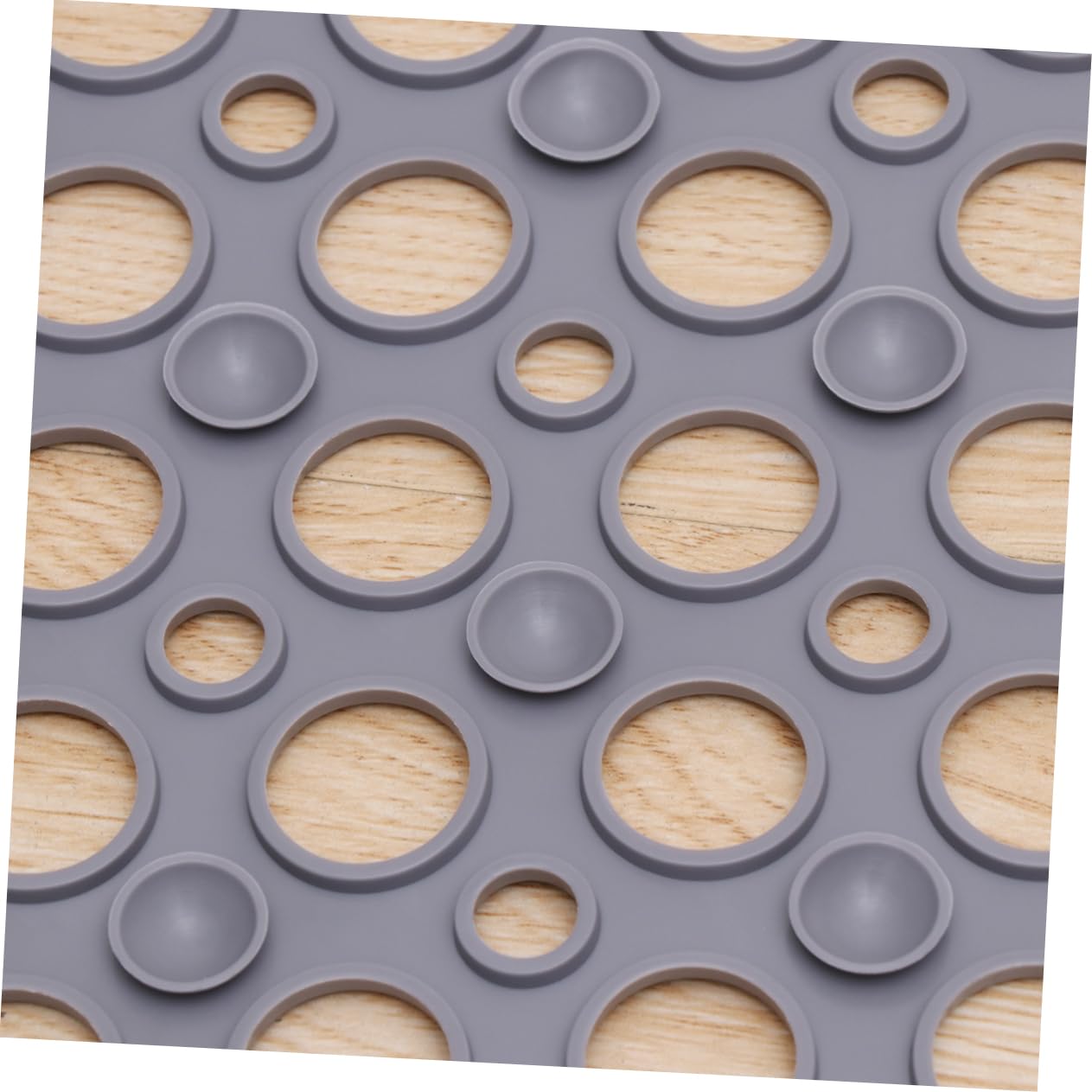 Alipis -Alfombrilla de de Material Duradero No Se Decolora para Suelo de Baño 60 X 90 Cm Color Gris