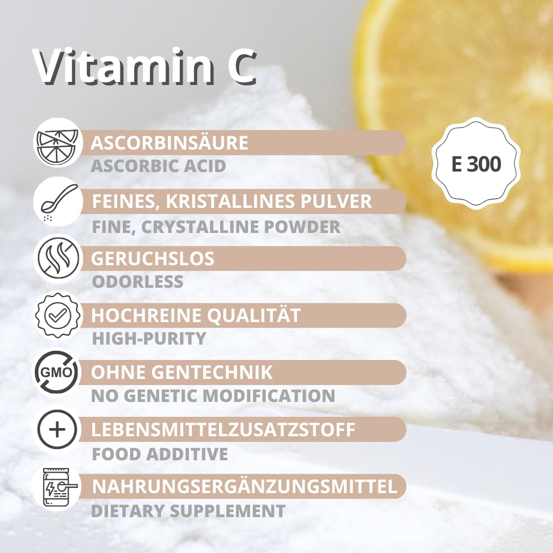 Vitamin C Pulver 25kg reine Ascorbinsäure in Lebensmittelqualität E 300