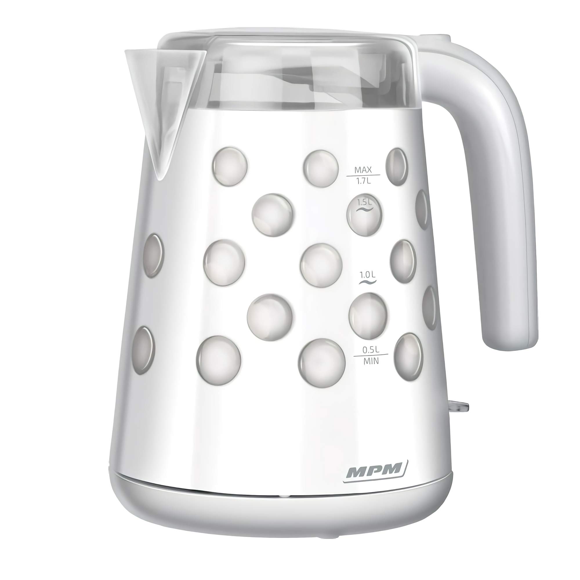 MPM MCZ-86 Elektrische waterkoker, draadloos, van hittebestendig polymeer, 1 ,7 l, 2200 W, BPA-vrij, zwart MPM MCZ-86 Elektrische waterkoker, draadloos, van hittebestendig polymeer, 1 ,7 l, 2200 W, BPA-vrij, zwart