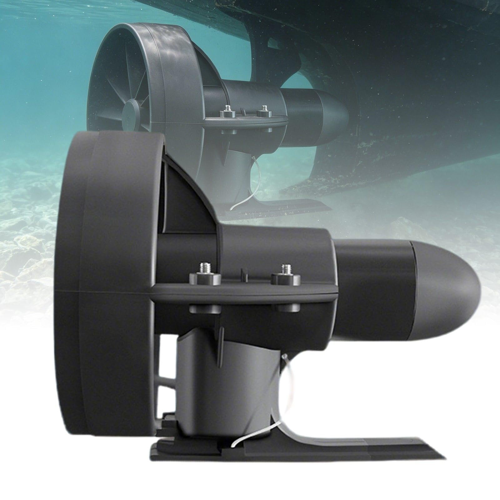 ExoticaBlend Underwater Thruster, Underwater Scooter Electric Fin Stand Up Paddle Board 12V Sea Scooter Propulsion Motor for Surfboard, Fishing Board, Water Sports 216W