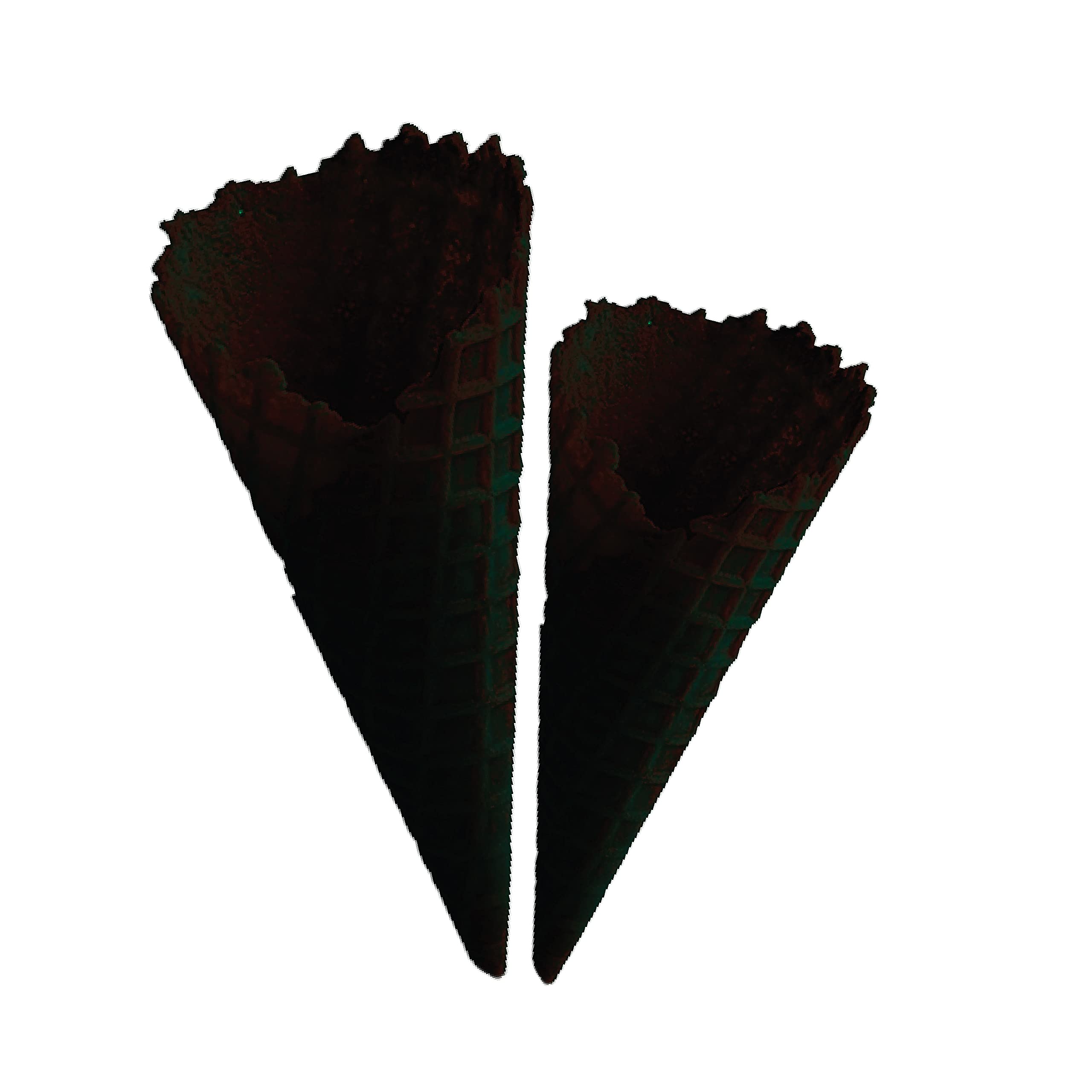 ICE CREAM CONES/WAFFLE CONES/SOFTY CONES/SUGAR CONES- COMBO-(PACK OF 40) (CHOCOLATE, 135 MM & 150 MM)