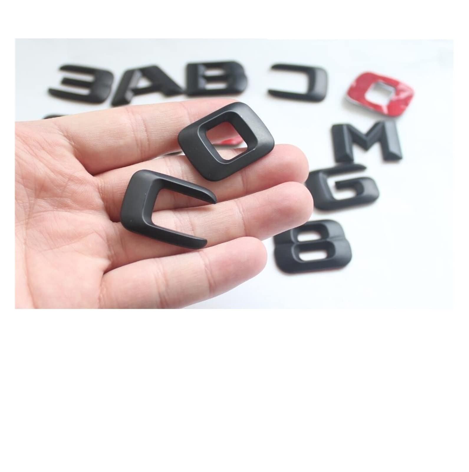 NEZIH Noir Mat ML 500" Autocollant De Décalcomanie De Lettre D'insigne