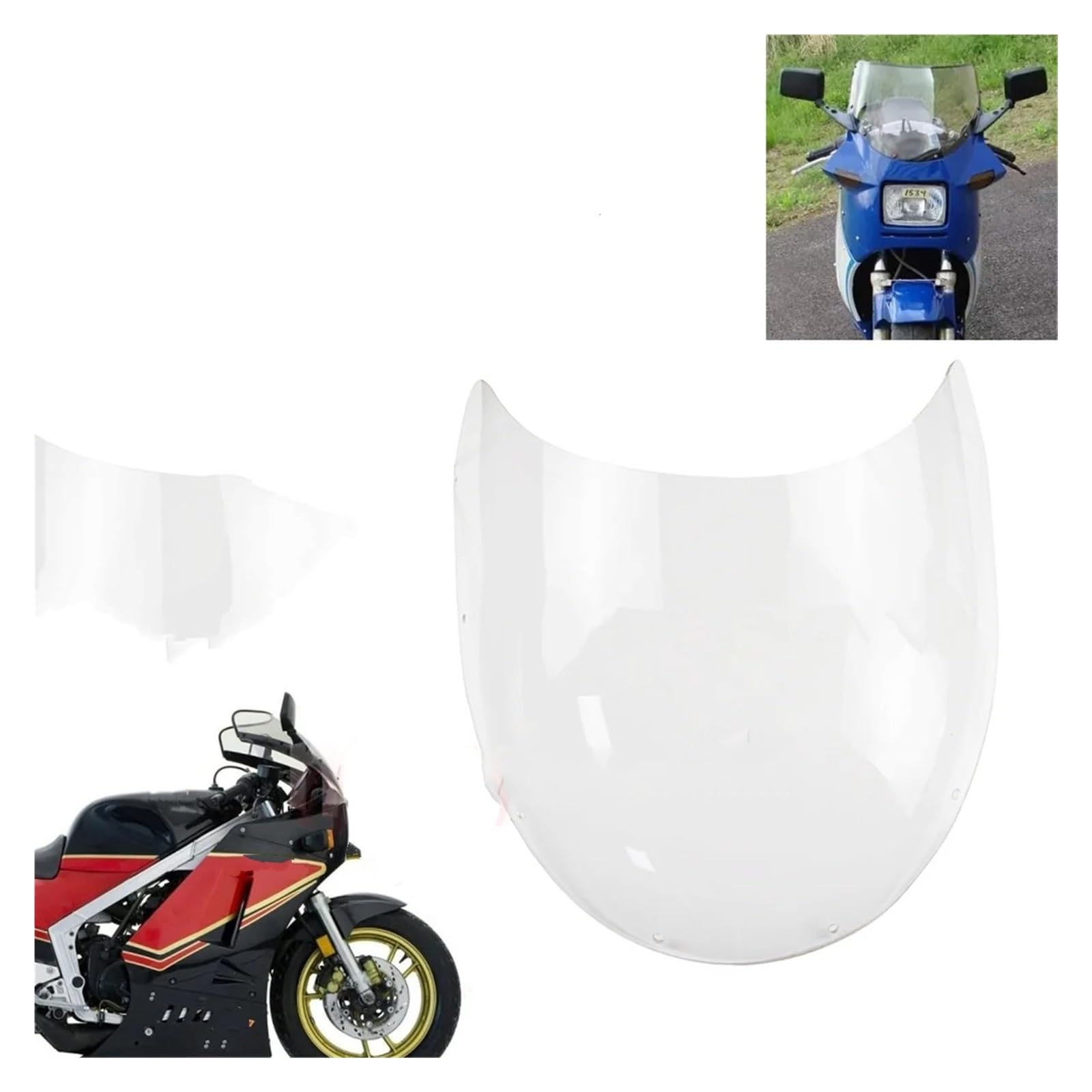 Amazon.co.jp: バイク 風防 ウイ 用 スズキ RG400 RG500 ガンマ