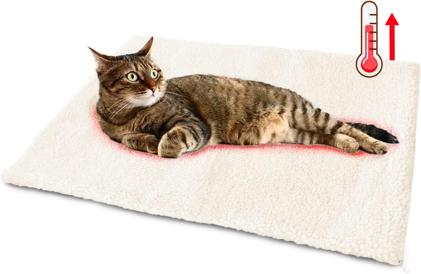 SUOXU Cat Bed Self Heating cat cushion Pet Pad Blanket No Electric Self Warming,Plush Cat