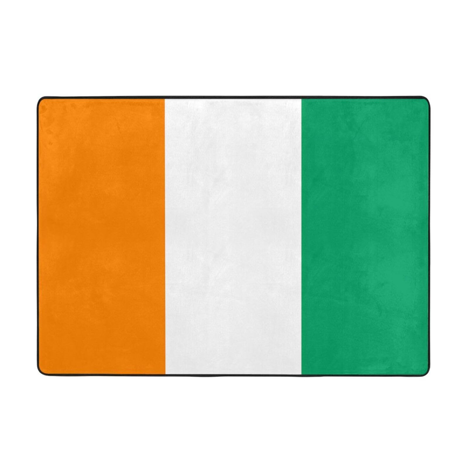 Tapis de sol Côte d'Ivoire grand format en tissu durable anti-salissure