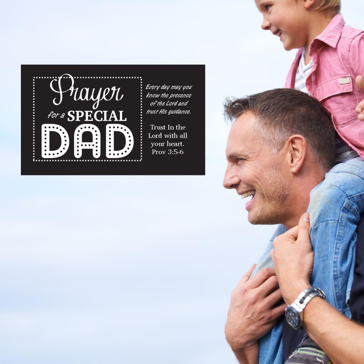 Prayer for A Special Dad Pocket Cards for Father's Day Inspirational Wallet Cards Encouragement Premium Made In USA Bulk Church Gifts for Men Bible Verse Bookmarks Proverbs 50 Count (Pack of 2)