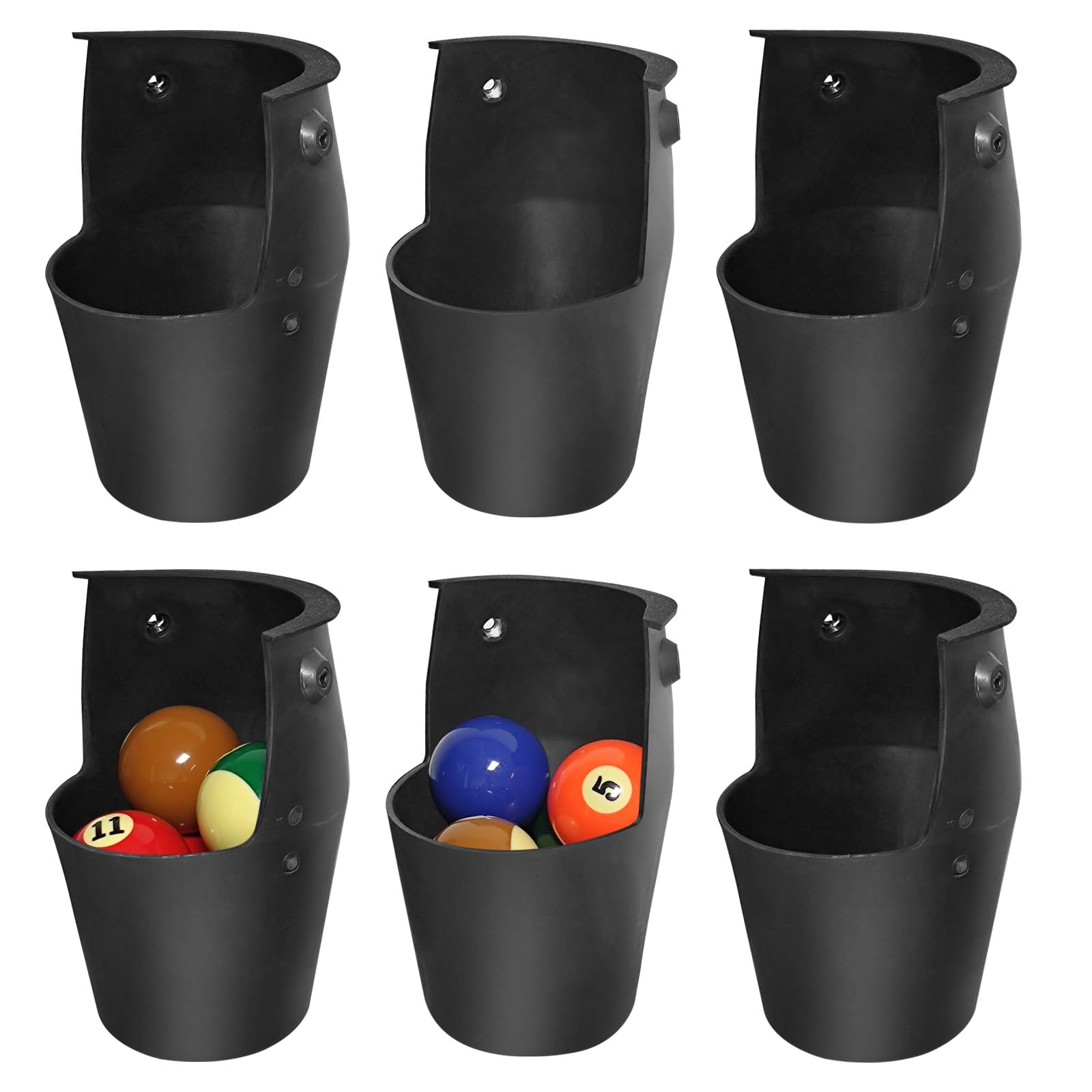 Pool Table Pockets Replacement Pockets for Billiard Table Set of 6