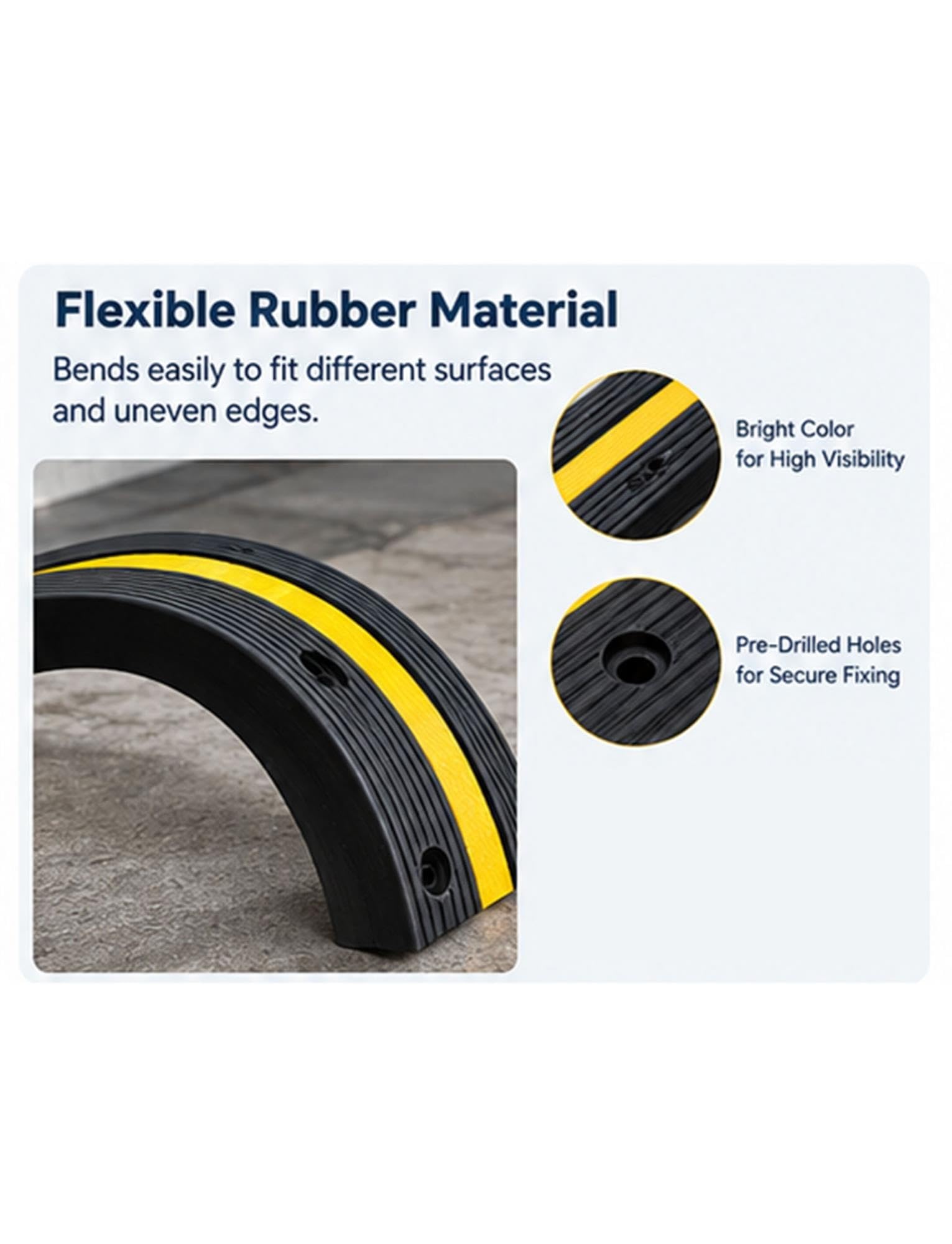 Robuster Gummi-Rampenpuffer für Laderampe und Lagerwand