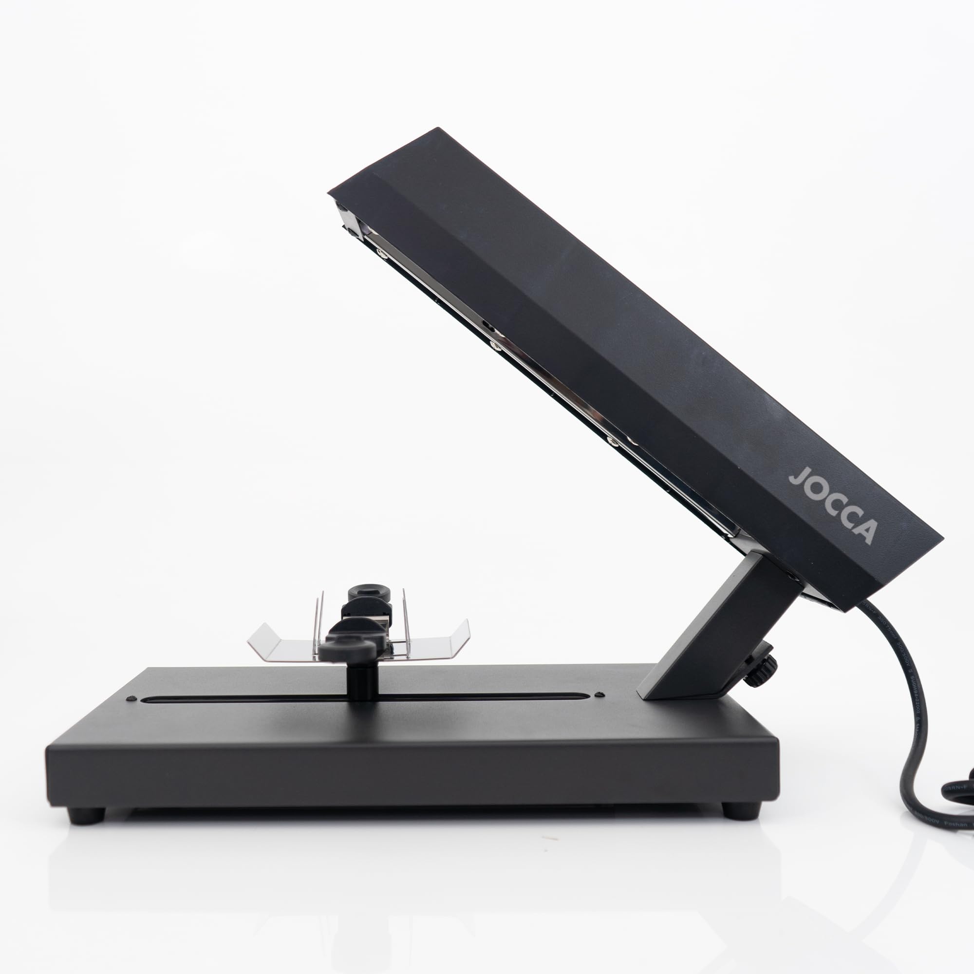 JOCCA - Raclette Eléctrica 400W | Con Base de Acero Inoxidable, Interruptor ON/OFF, Mango de PP, Cable de 1m | Tamaño 37,5x20,4x27,8 cm