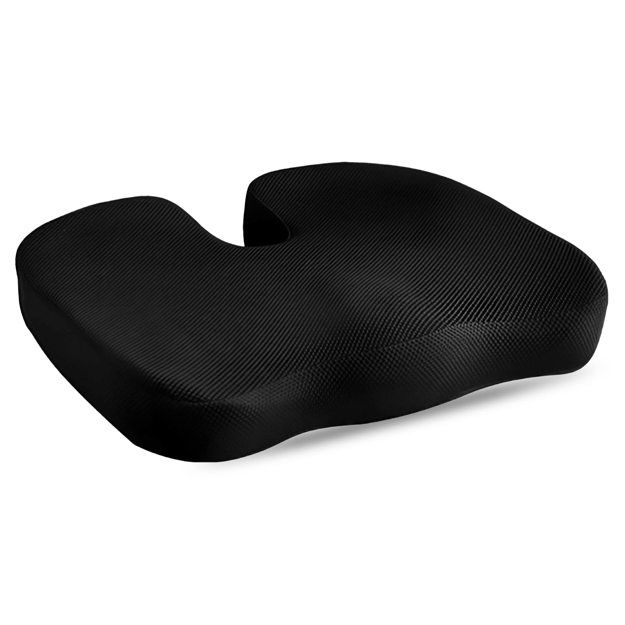 Seat Cushion Memory Foam Chair Pillow with Cooling Gel for Sciatica Coccyx Back & Tailbone Pain Relief - Orthopedic Chair Pad for Support in Office Desk Chair, Car, Wheelchair & Airplane