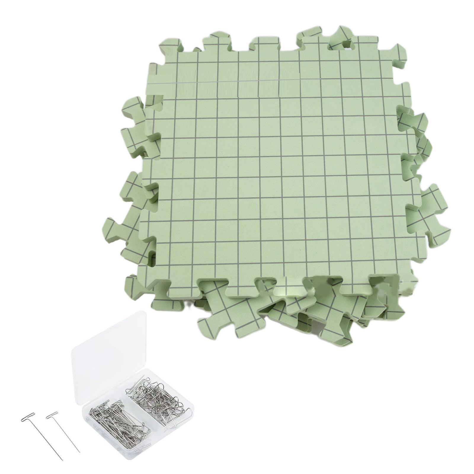 Tapis de blocage pour tricot - Grilles épaisses - Tapis de blocage au crochet avec grilles de blocage - Outil de couture