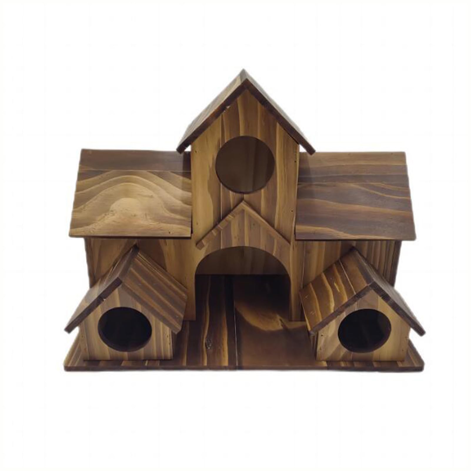 Casita Decorativa para pájaros de Estilo rústico, comedero para pájaros de Estilo campestre para Exteriores, Ideal para Jardines, Balcones, céspedes, porches y Patios