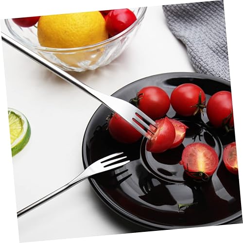 Miniatura 3 de BESTOYARD 12pcs Chocolate Fondue Tenedor Pequeño Tenedor Mango De Acero Inoxidable