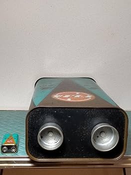 ブリキ缶ジャンボ　レトロ　ナショナルトランジスタ缶 ブリキ缶ジャンボレトロナショナルトランジスタ缶