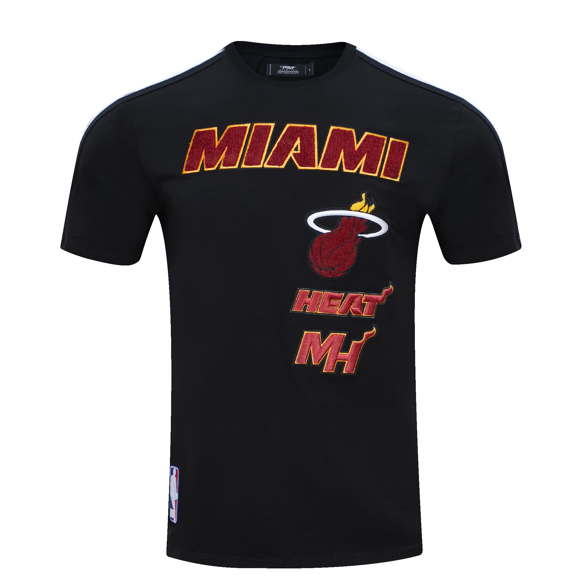 Mens NBA Retro Classics Short Sleeve Taping Tee Black