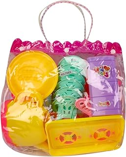 لعبة مطبخ من مجموعة ألعاب وهدايا، مصنوعة من البلاستيك، مناسبة للجنسين، تساعد في تطوير المهارات وتنمية المهارات الحركية للأطفال