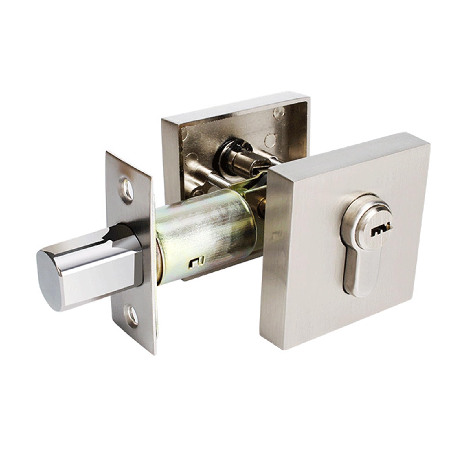 Easy Install Zincs Alloy Main Door Keyed Entry Door Knob Anti-Theft Exterior Doors Hardware for Daily Use