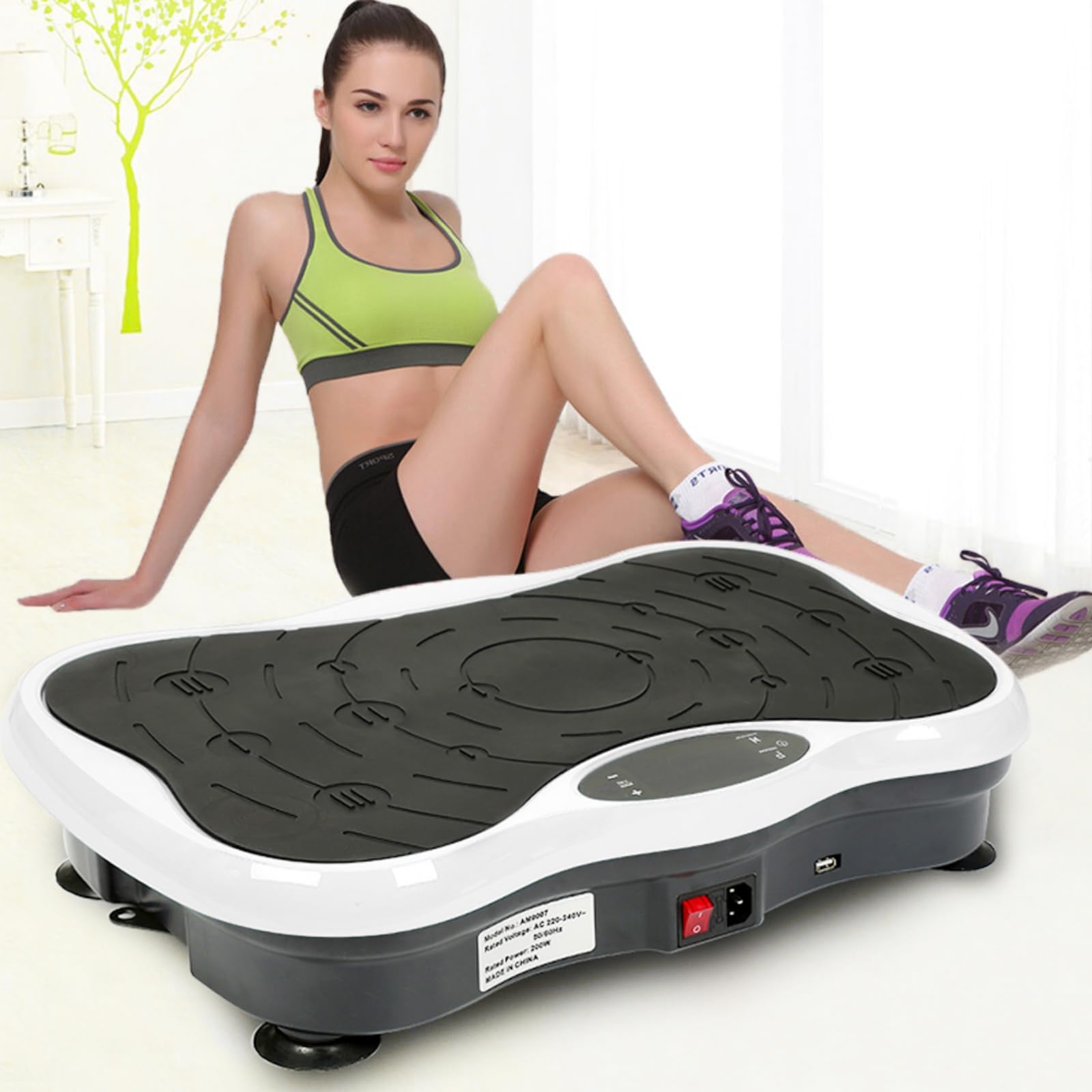 vibration plate met programma's en afstandsbediening