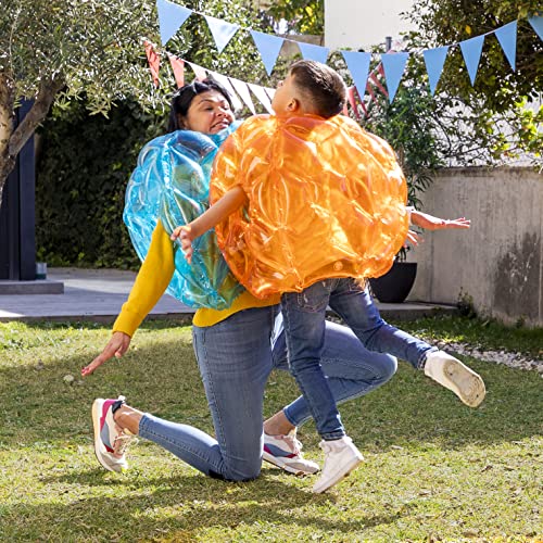 Riesiger aufblasbarer Bumper-Bubble-Ball Bumpoy InnovaGoods 2 Stück, Blau und Orange