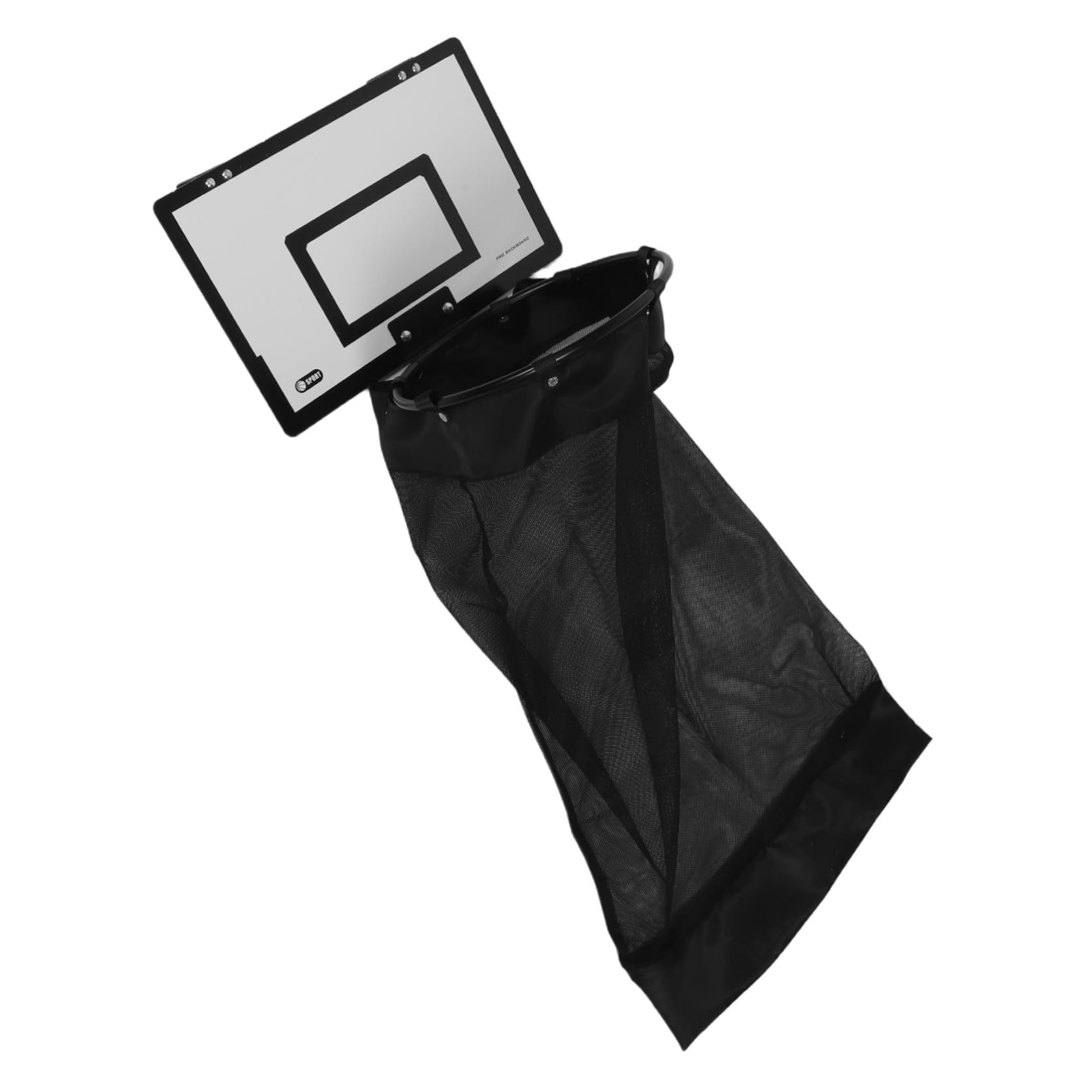 Basketballkorb Wäschebügel Platzsparender Wäschesack hängt mit Netzgewebe und Eisen Praktische Entleerung für Bad und Schlafzimmer