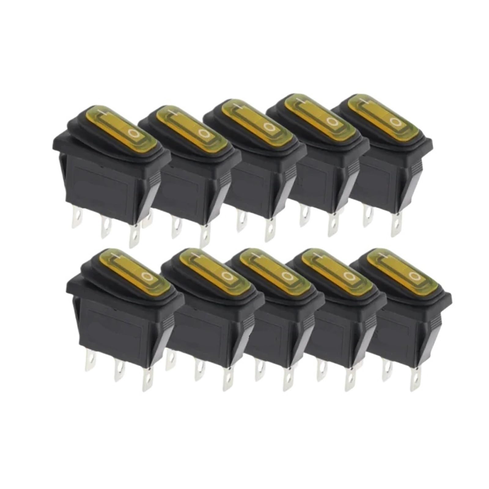 Interruptor basculante 220V KCD3 ideal para proyectos de iluminación y control de talleres 8
