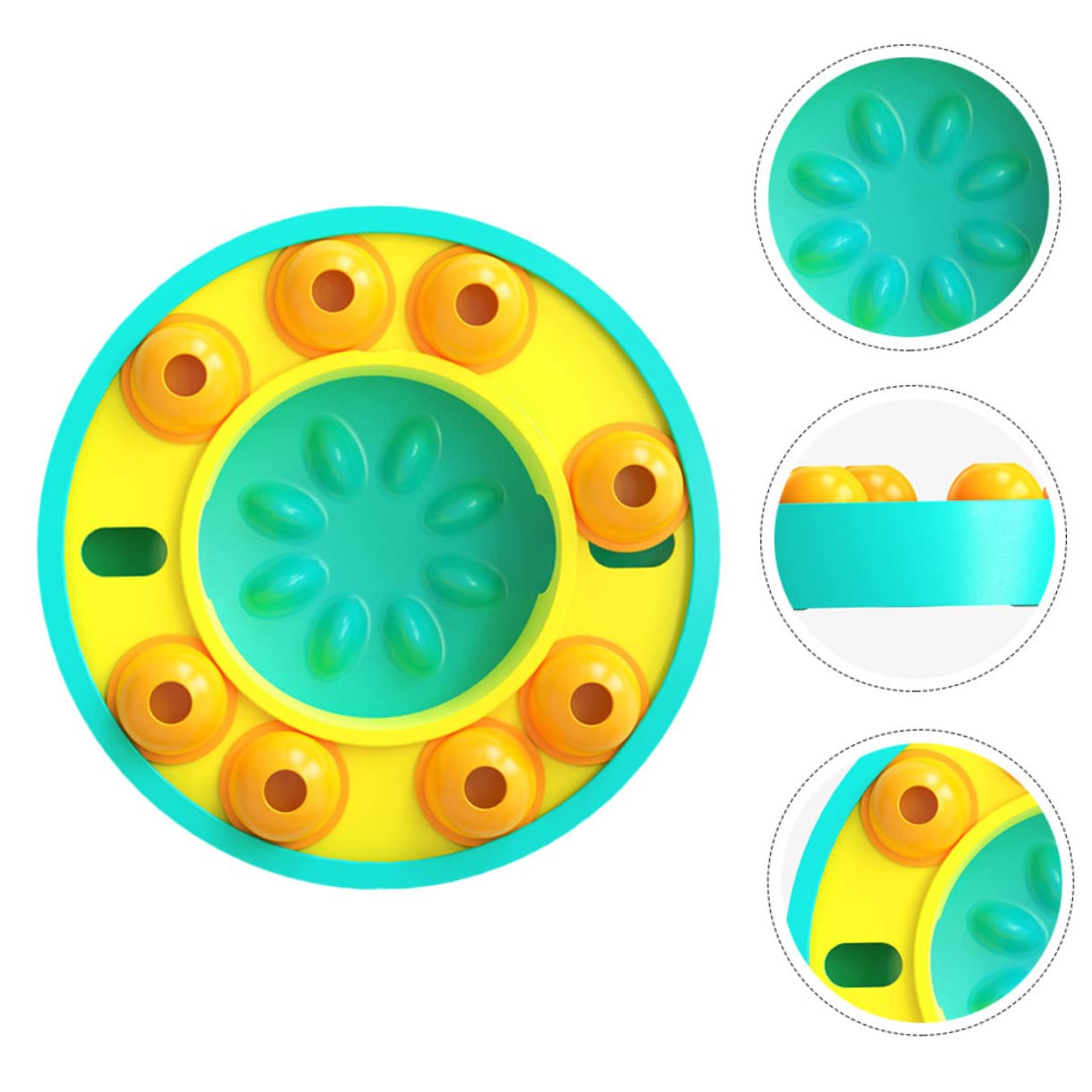 Abaodam Gamelle Lente pour Chien en Plastique, Jouet Distributeur de Croquettes pour Chiot, Améliore L'intelligence et Facilite la Digestion, pour L'alimentation Interactive
