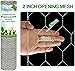 Amagabeli Chicken Wire Fencing Poultry Wire Netting 36inch x 50ft 2 Inch Hexagonal Galvanized Mesh Garden Fence Animal Barrier for Garden Protection Craft Rabbit Cage Dog Roll Chicken Coop Accessories