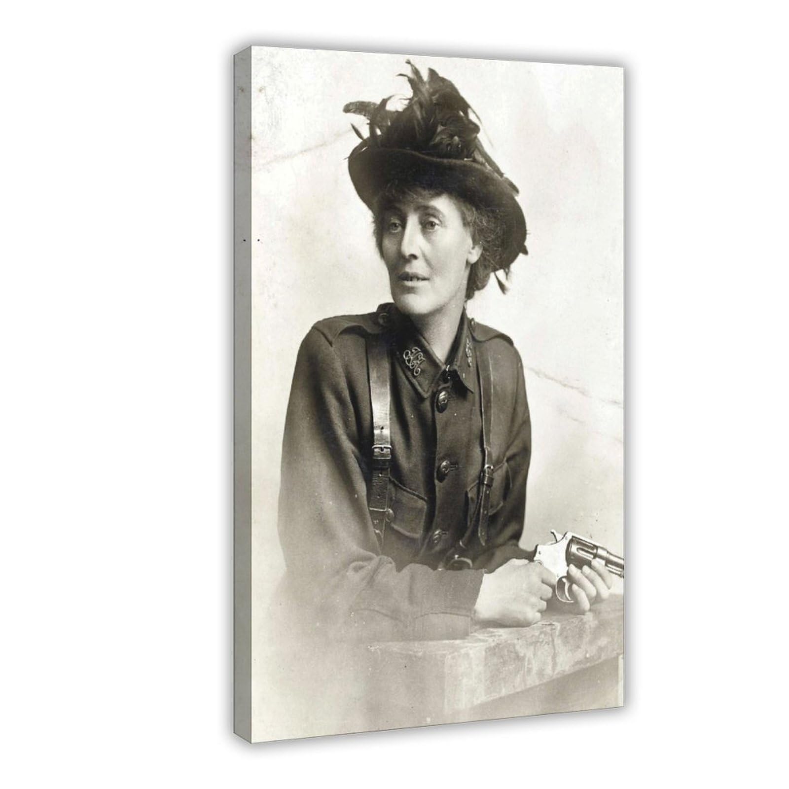 Piank Frame Countess Markievicz Portrait Canvas Art Poster And Wall Art Picture Print Modern Family Bedroom Decor 12X18inch(30X45cm)