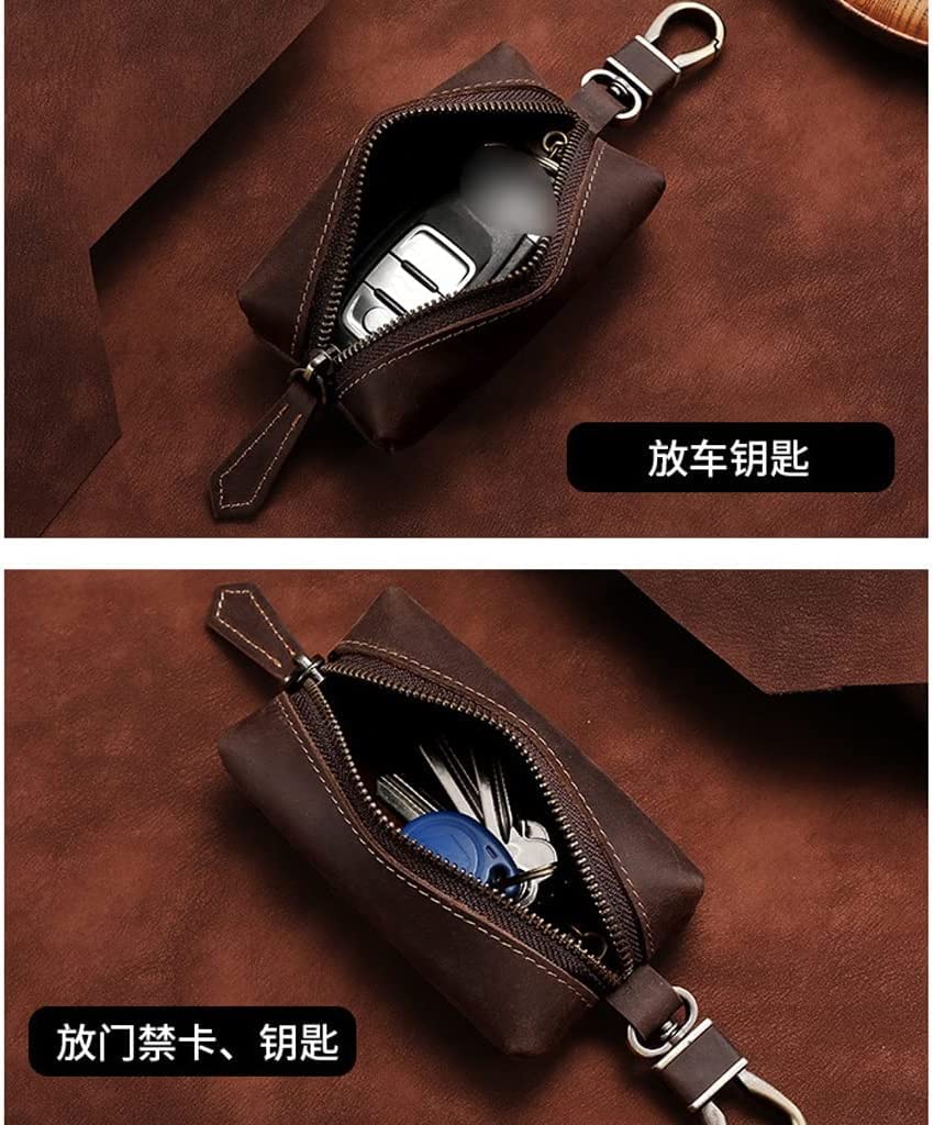 Clé Étui de voiture pour clés de maison, en cuir, pour hommes et femmes.