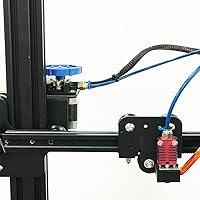 Vista 6 de Creality Capricorn Bowden PTFE Tubing 1M XS Series 1.75MM Filamento con accesorios neumáticos y 2 clips de pinza azules, boquillas y cortador