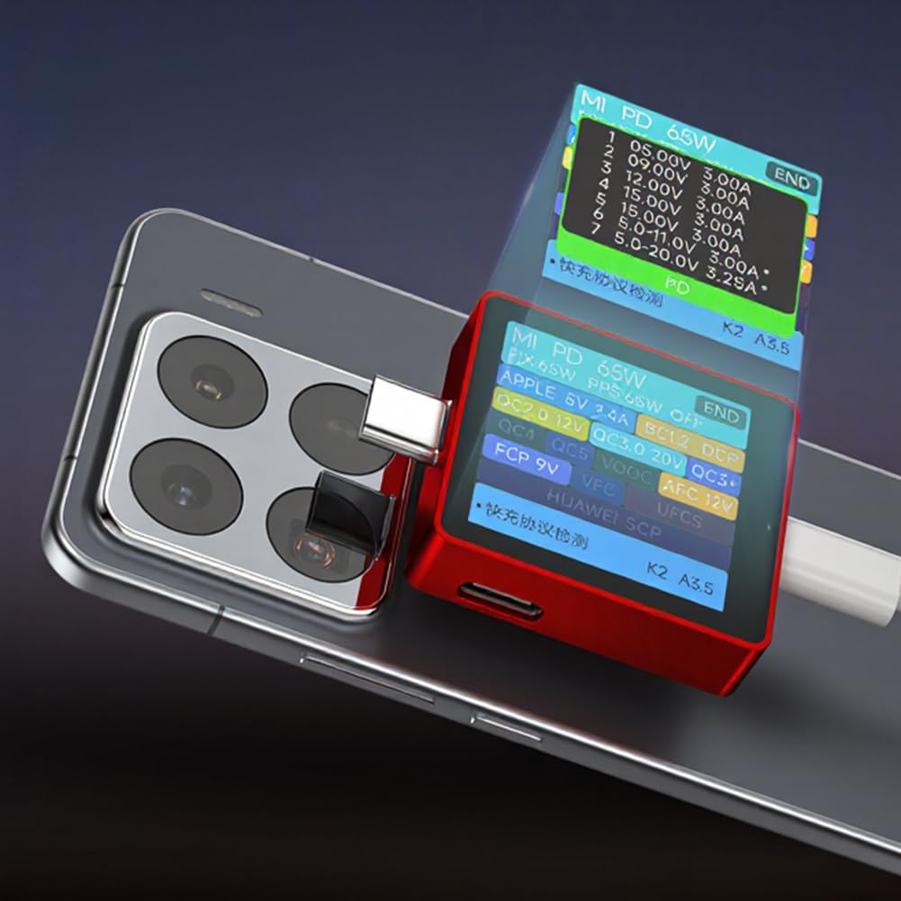 Analizador de potencia USB avanzado, 28 V PD3.1 EPR AVS, 0.0001 V