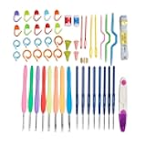 52Pcs Crochet Hooks Kit,Rubber Grips Knitting & Crochet Supplies for Beginners,by Artzuvs